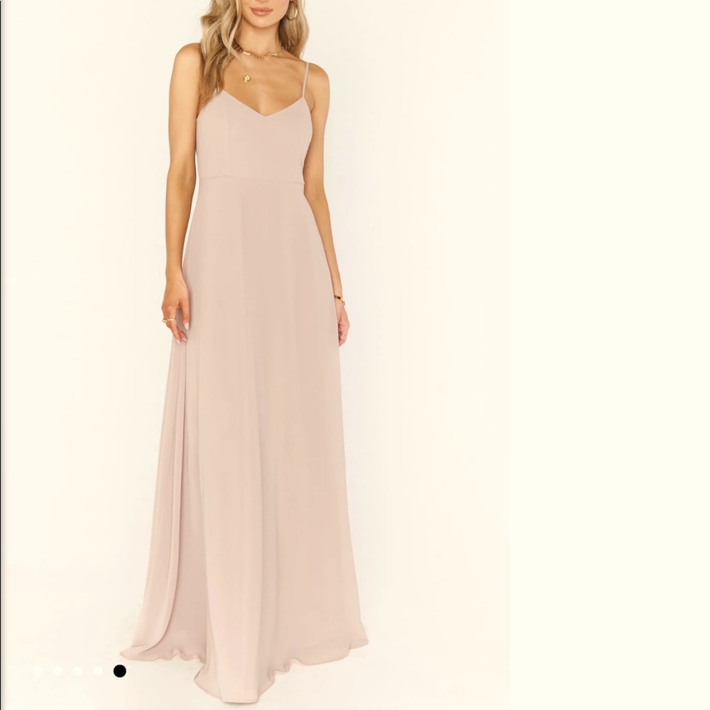 Show me your mumu soft beige faith maxi dress